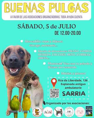 Fechas, información, programa, cartel, imágenes, mapa y ubicación de Mercadillo Boas Pulgas  en  Sarria