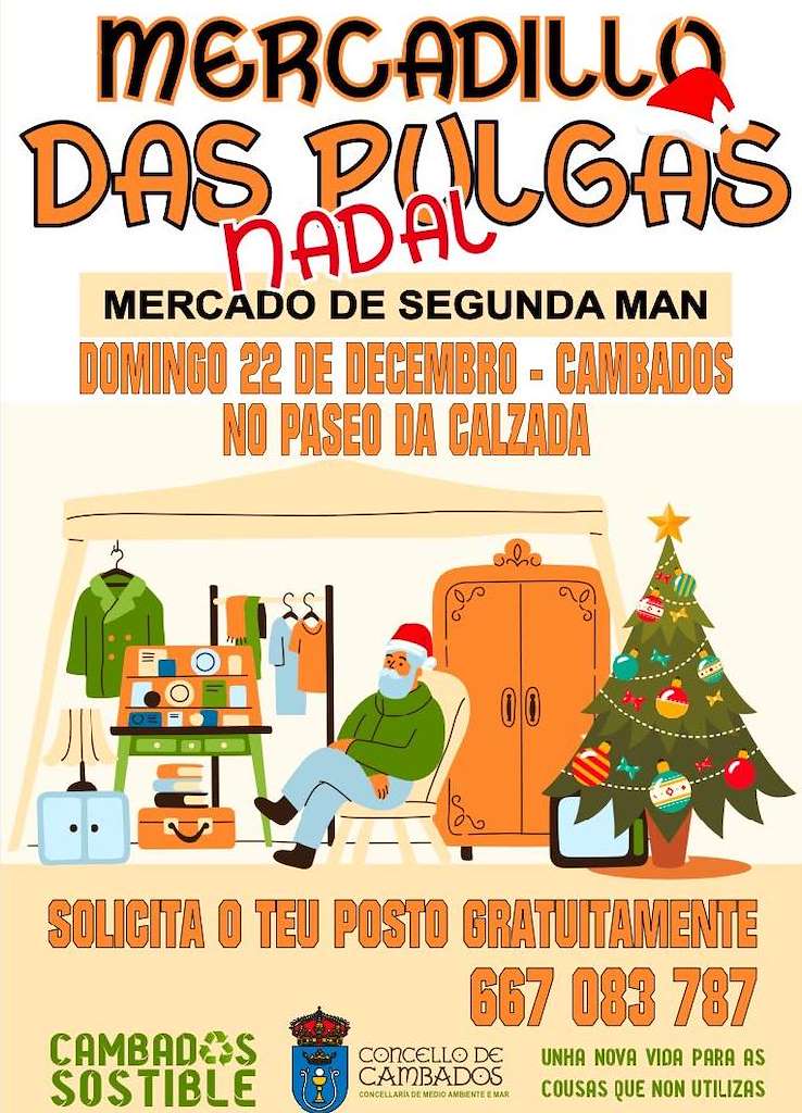 Mercadillo das Pulgas de Nadal en Cambados