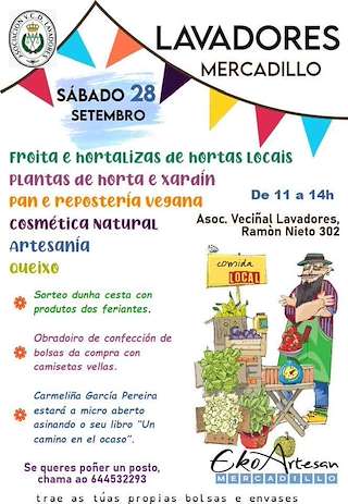 Fechas, información, programa, cartel, imágenes, mapa y ubicación de Mercadillo de Lavadores  en  Vigo