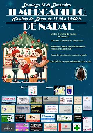 Fechas, información, programa, cartel, imágenes, mapa y ubicación de II Mercadillo de Nadal  en  A Lama