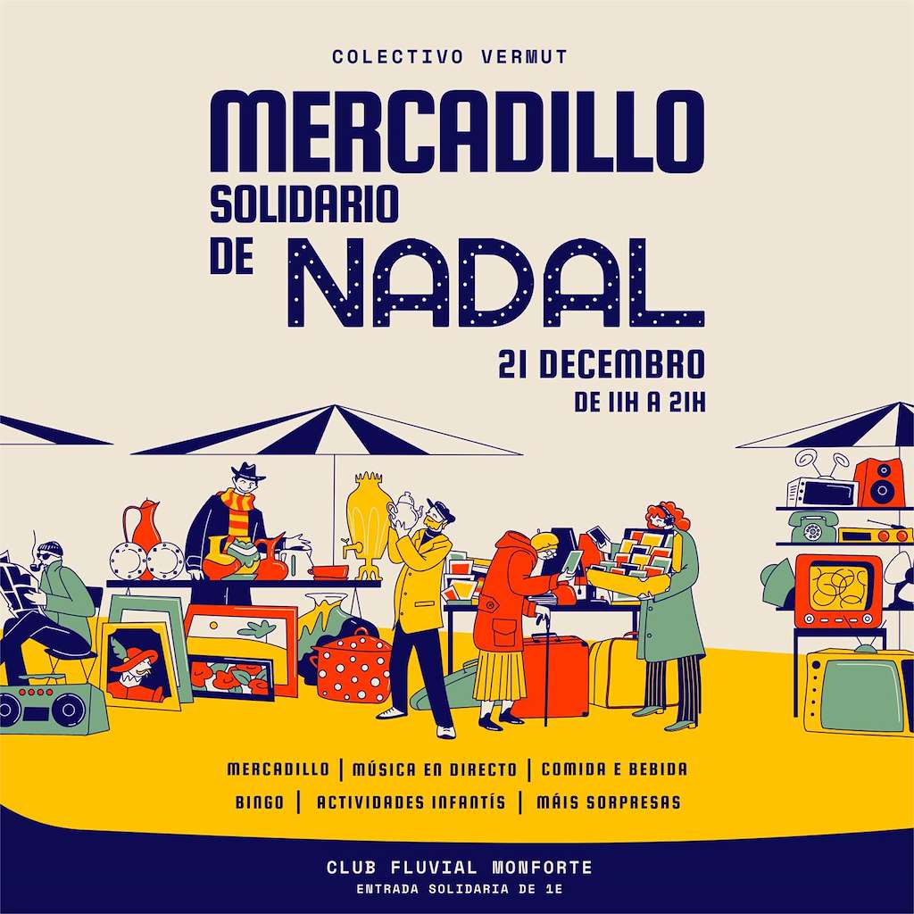 Mercadillo de Nadal do Club Fluvial (2025) en Monforte de Lemos