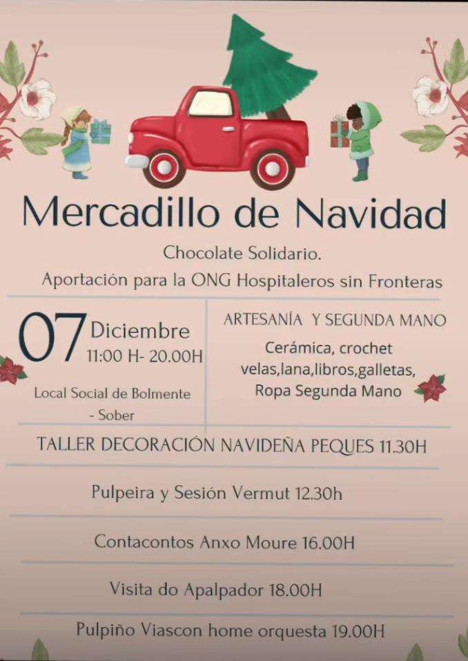 Mercadillo de Navidad de Bolmente en Sober