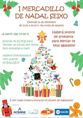 Fechas, información, programa, cartel, imágenes, mapa y ubicación de I Mercadillo de Navidad de Seixo (2025)  en  Marín
