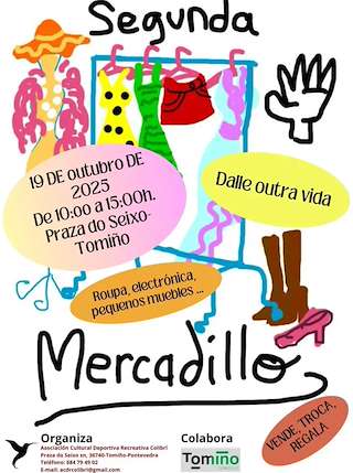 Fechas, información, programa, cartel, imágenes, mapa y ubicación de Mercadillo de Segunda Man  (2025)  en  Tomiño