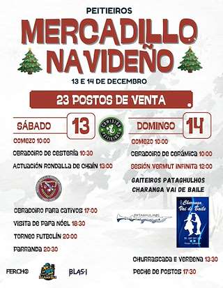 Fechas, información, programa, cartel, imágenes, mapa y ubicación de Mercadillo Navideño de Peitieiros (2025)  en  Gondomar