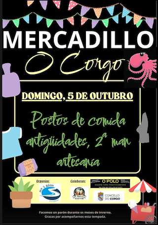 Fechas, información, programa, cartel, imágenes, mapa y ubicación de Mercadillo   en  O Corgo