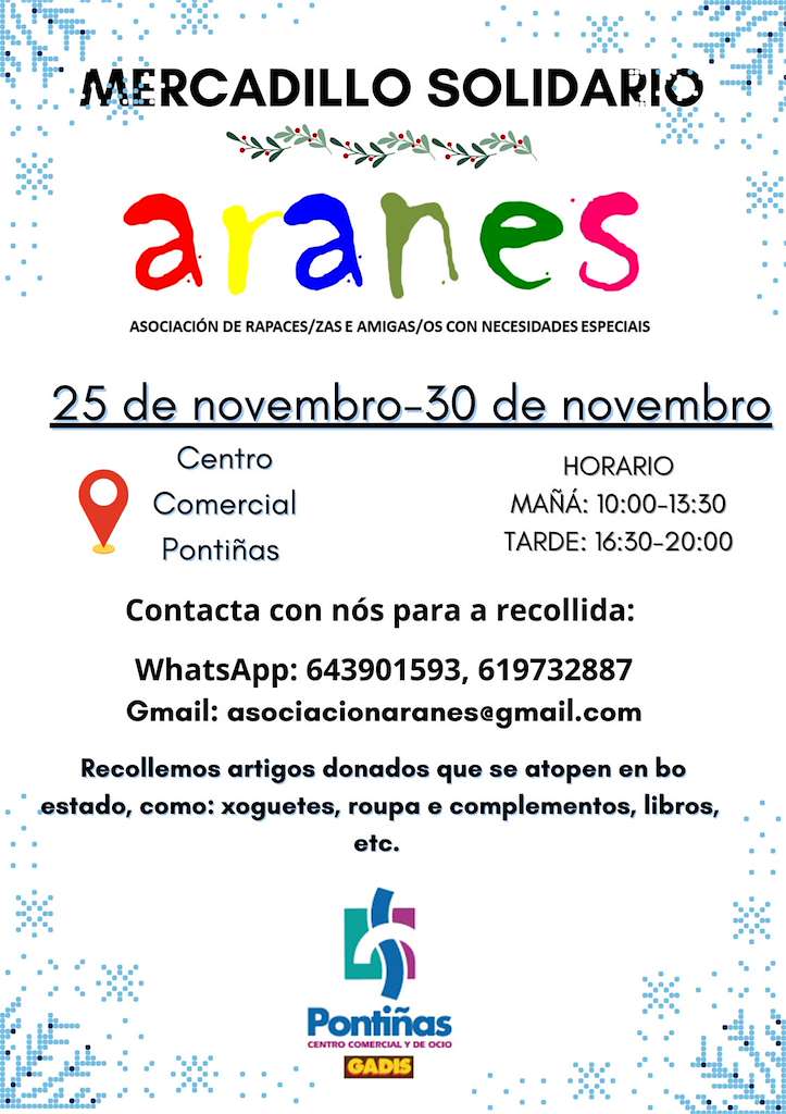 Mercadillo Solidario Aranes en Lalín