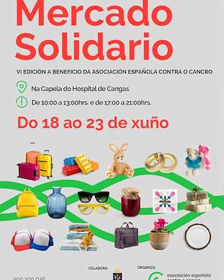 Fechas, información, programa, cartel, imágenes, mapa y ubicación de VI Mercadillo Solidario  en  Cangas