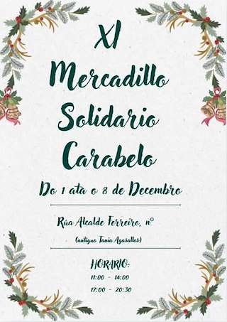 Fechas, información, programa, cartel, imágenes, mapa y ubicación de XI Mercadillo Solidario de Carabelo  en  Lalín