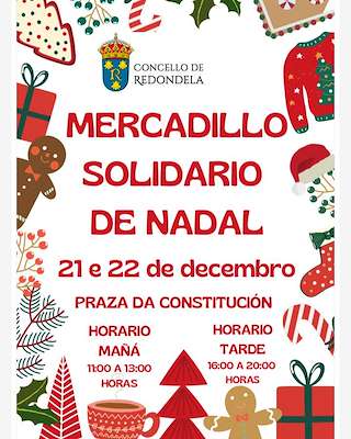 Fechas, información, programa, cartel, imágenes, mapa y ubicación de Mercadillo Solidario de Nadal  en  Redondela