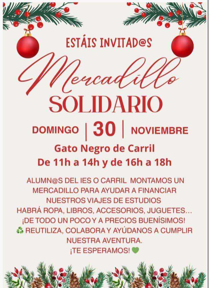 Mercadillo Solidario do Gato Negro  en Vilagarcía de Arousa