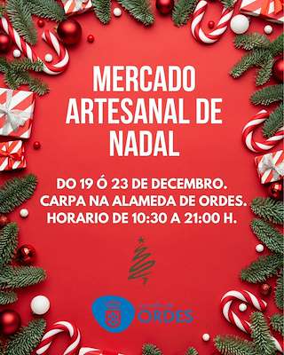 Mercado Artesanal de Nadal en Ordes