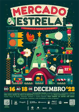 Mercado da Estrela en Santiago de Compostela