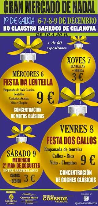 Mercado de Navidad en Celanova
