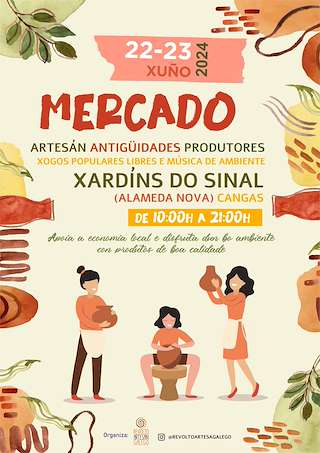 Mercado do Revolto en Cangas