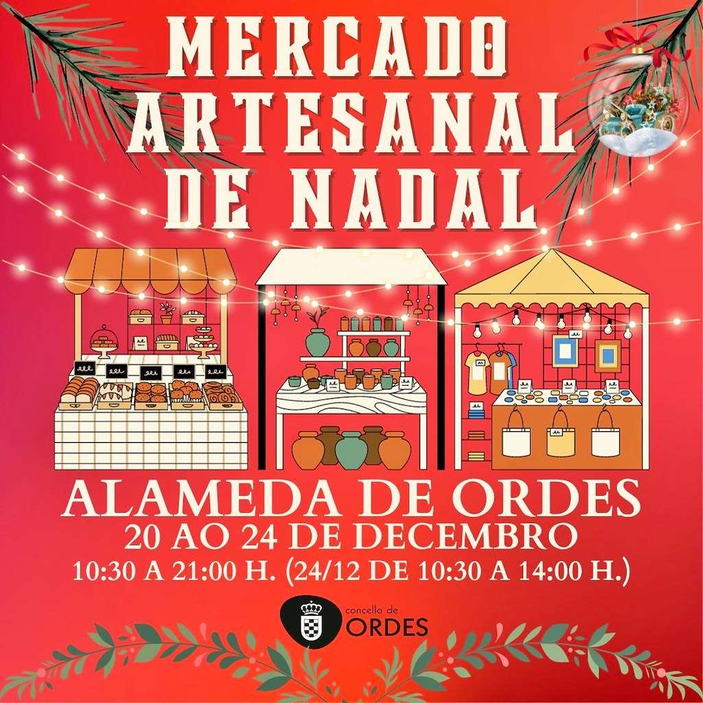 Mercado Artesanal de Nadal (2022) en Ordes