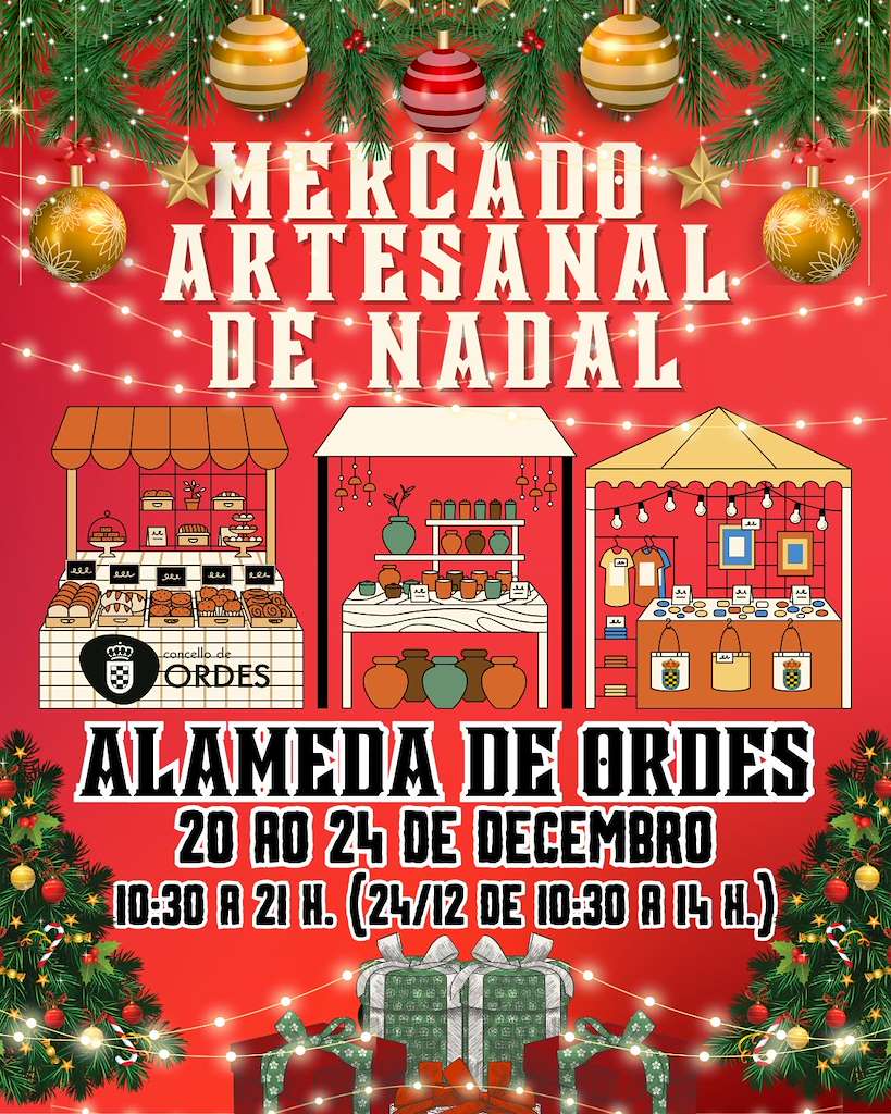 Mercado Artesanal de Nadal en Ordes