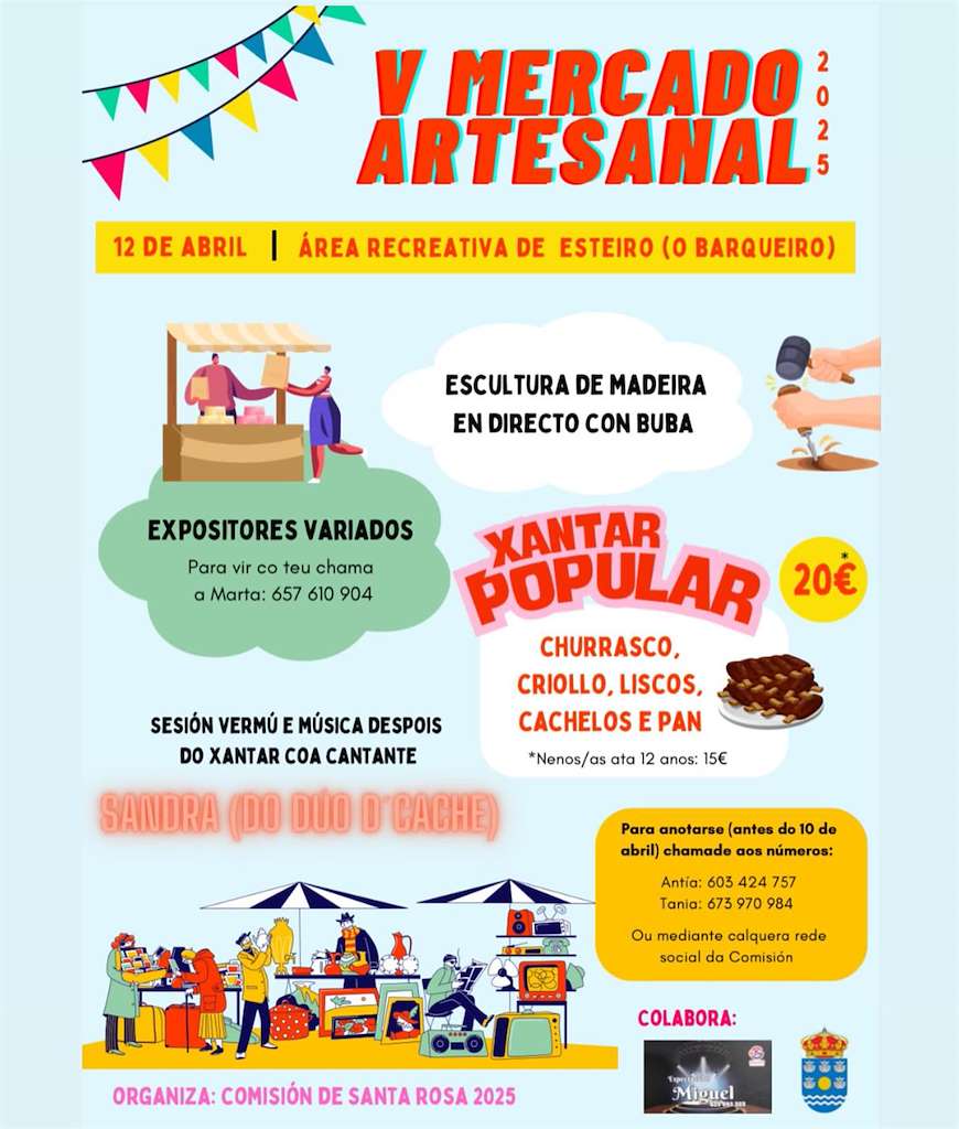V Mercado Artesanal de O Barqueiro (2025) en Mañón