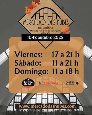Fechas, información, programa, cartel, imágenes, mapa y ubicación de Mercado das Nubes (2025)  en  A Coruña
