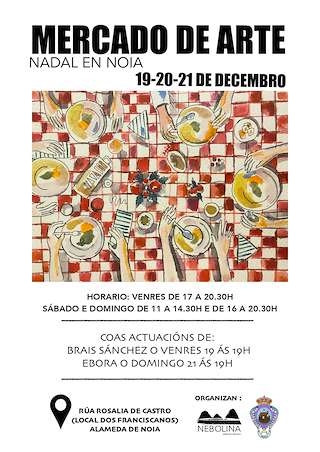 Fechas, información, programa, cartel, imágenes, mapa y ubicación de Mercado de Arte de Nadal  (2025)  en  Noia