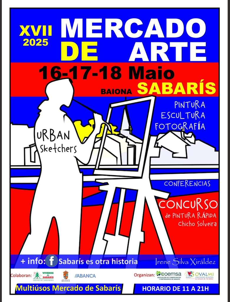 XVII Mercado de Arte de Sabarís (2025) en Baiona