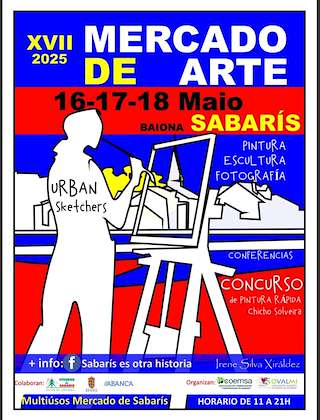 Fechas, información, programa, cartel, imágenes, mapa y ubicación de XVII Mercado de Arte de Sabarís  en  Baiona