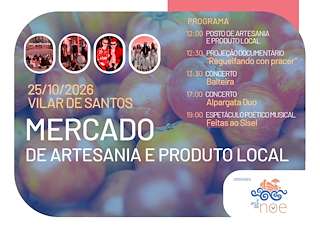 Fechas, información, programa, cartel, imágenes, mapa y ubicación de Mercado de Artesanía e Producto Local (2026)  en  Vilar de Santos