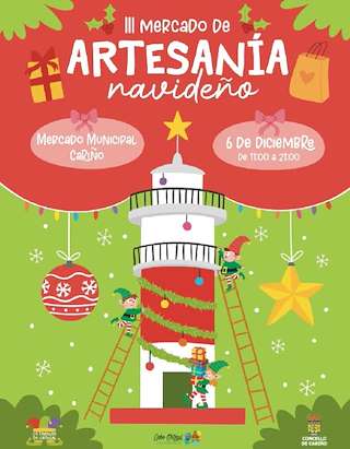 Fechas, información, programa, cartel, imágenes, mapa y ubicación de III Mercado de Artesanía Navideño (2025)  en  Cariño
