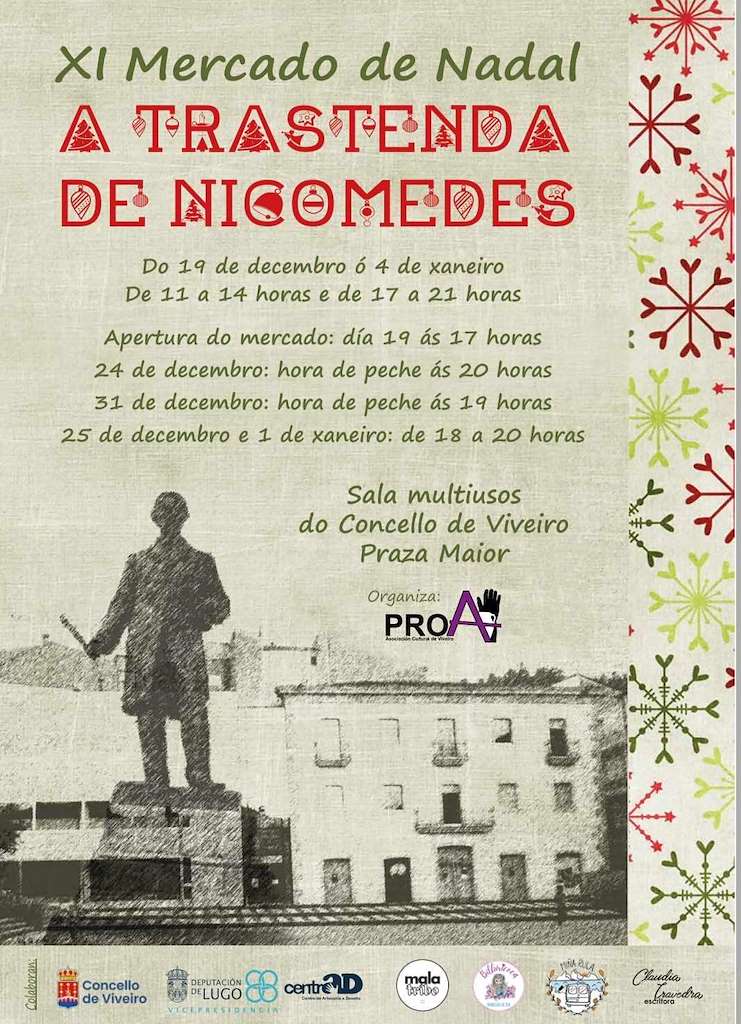 XI Mercado de Nadal - A Trastenda de Nicomedes (2025-2026) en Viveiro