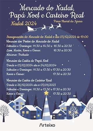 Fechas, información, programa, cartel, imágenes, mapa y ubicación de Mercado de Nadal   en  Arteixo