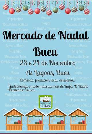 Fechas, información, programa, cartel, imágenes, mapa y ubicación de Mercado de Nadal  en  Bueu