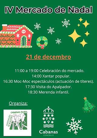 Fechas, información, programa, cartel, imágenes, mapa y ubicación de IV Mercado de Nadal   en  Cabanas