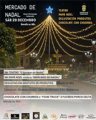 Fechas, información, programa, cartel, imágenes, mapa y ubicación de Mercado de Navidad (2025)  en  Carballedo