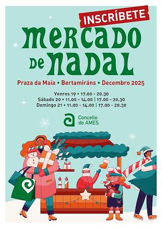 Fechas, información, programa, cartel, imágenes, mapa y ubicación de Mercado de Nadal de Bertamiráns  (2025)  en  Ames