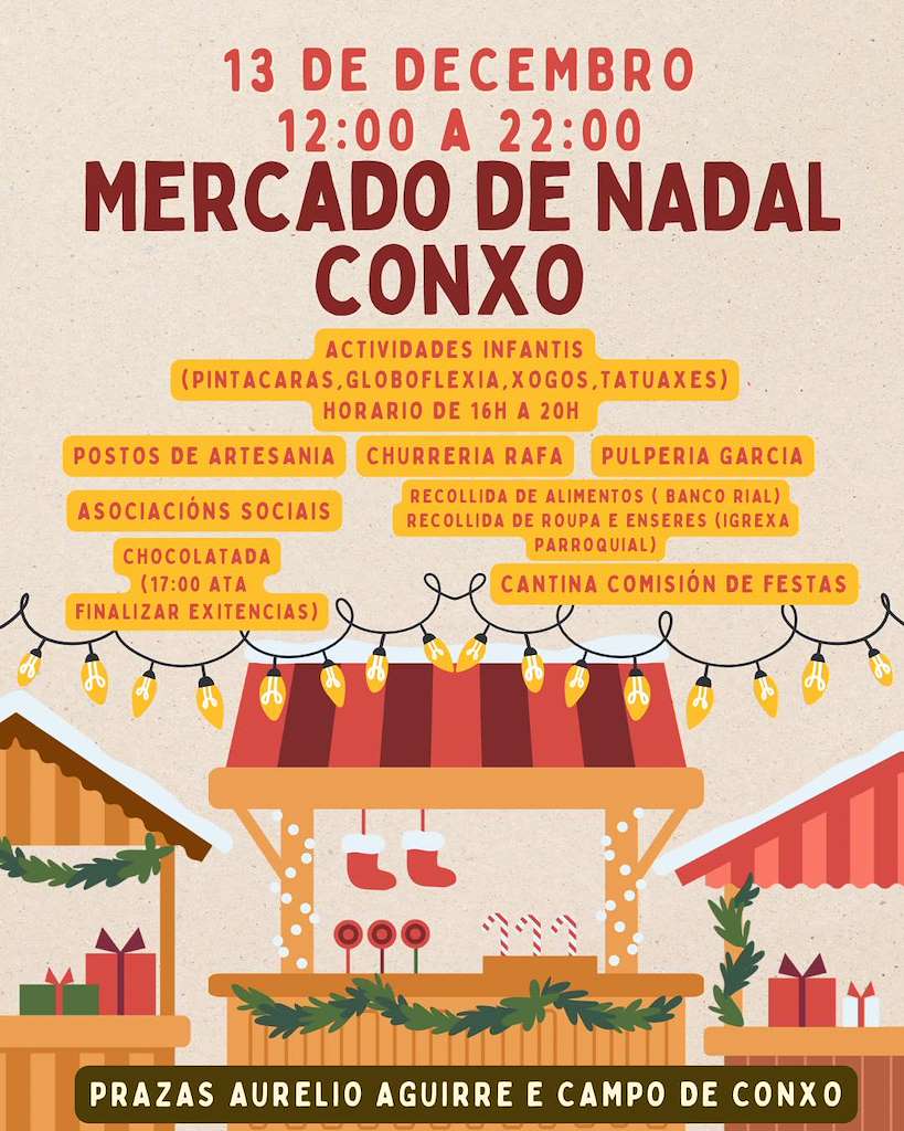Mercado de Navidad de Conxo en Santiago de Compostela