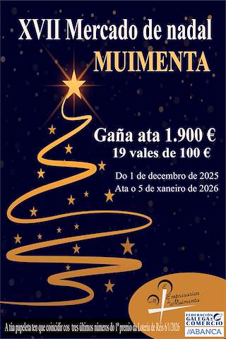 Fechas, información, programa, cartel, imágenes, mapa y ubicación de XVII Mercado de Nadal de Muimenta (2025-2026)  en  Cospeito