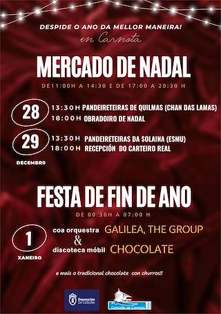 Fechas, información, programa, cartel, imágenes, mapa y ubicación de Mercado de Nadal - Festa de Fin de Ano (2025)  en  Carnota