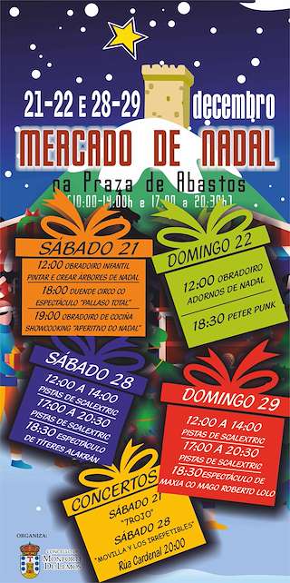 Fechas, información, programa, cartel, imágenes, mapa y ubicación de Mercado de Nadal  en  Monforte de Lemos