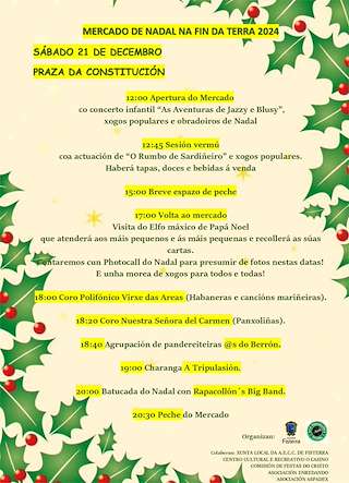 Fechas, información, programa, cartel, imágenes, mapa y ubicación de Mercado de Nadal na Fin da Terra   en  Fisterra