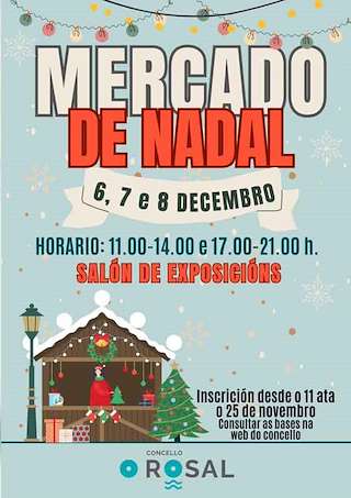 Fechas, información, programa, cartel, imágenes, mapa y ubicación de Mercado de Nadal  en  O Rosal