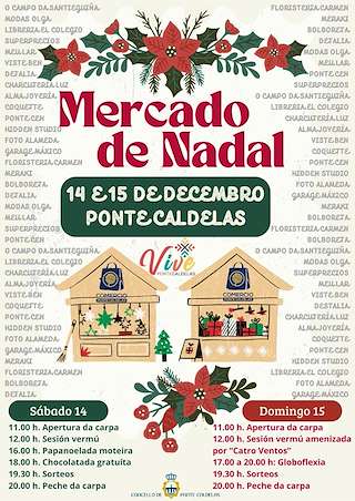 Fechas, información, programa, cartel, imágenes, mapa y ubicación de Mercado de Nadal   en  Ponte Caldelas
