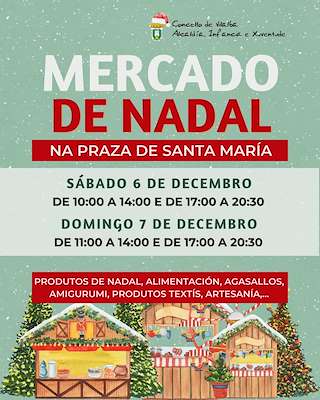 Fechas, información, programa, cartel, imágenes, mapa y ubicación de Mercado de Nadal (2025)  en  Vilalba