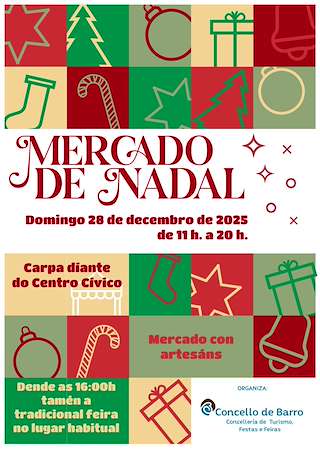 Fechas, información, programa, cartel, imágenes, mapa y ubicación de Mercado de Navidad (2025)  en  Barro