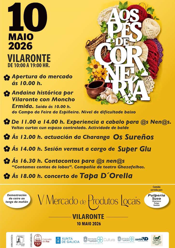 V Mercado de Productos Locais de Villaronte (2026) en Foz