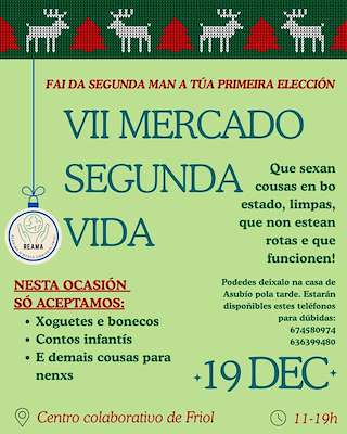 Fechas, información, programa, cartel, imágenes, mapa y ubicación de VII Mercado de Segunda Man (2025)  en  Friol