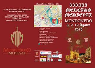 Fechas, información, programa, cartel, imágenes, mapa y ubicación de XXXIII Mercado Medieval   en  Mondoñedo