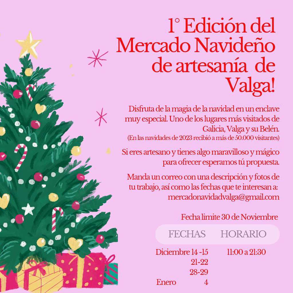 I Mercado Navideño de Artesanía en Valga