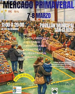 Fechas, información, programa, cartel, imágenes, mapa y ubicación de Mercado Primaveral  en  Ribas de Sil