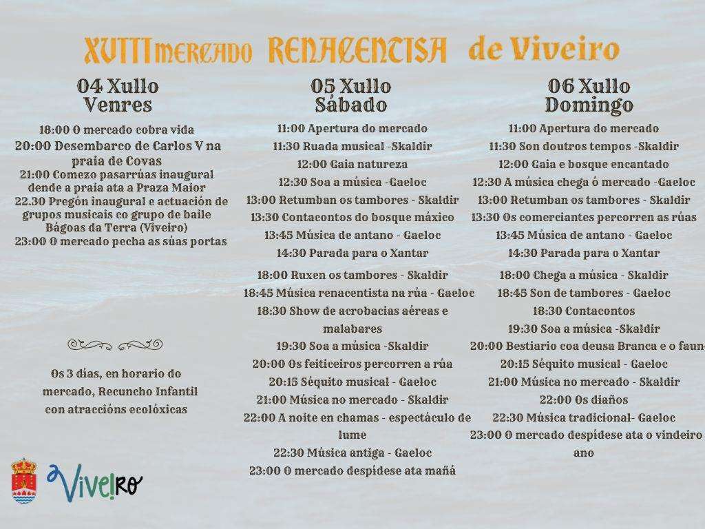 XVIII Mercado Renacentista (2025) en Viveiro