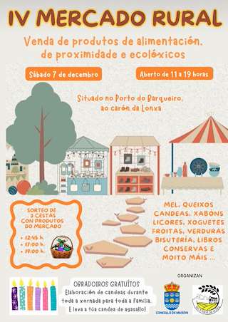 Fechas, información, programa, cartel, imágenes, mapa y ubicación de IV Mercado Rural  en  Mañón